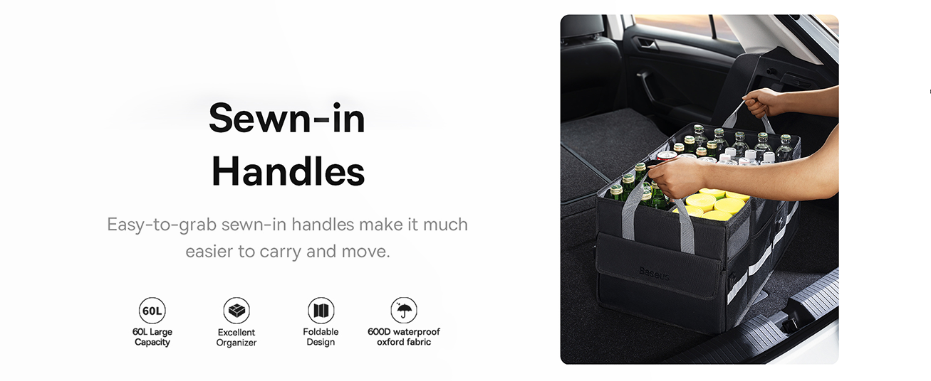 Baseus Organize Fun Series Car Storage Box 60L Cluster Black